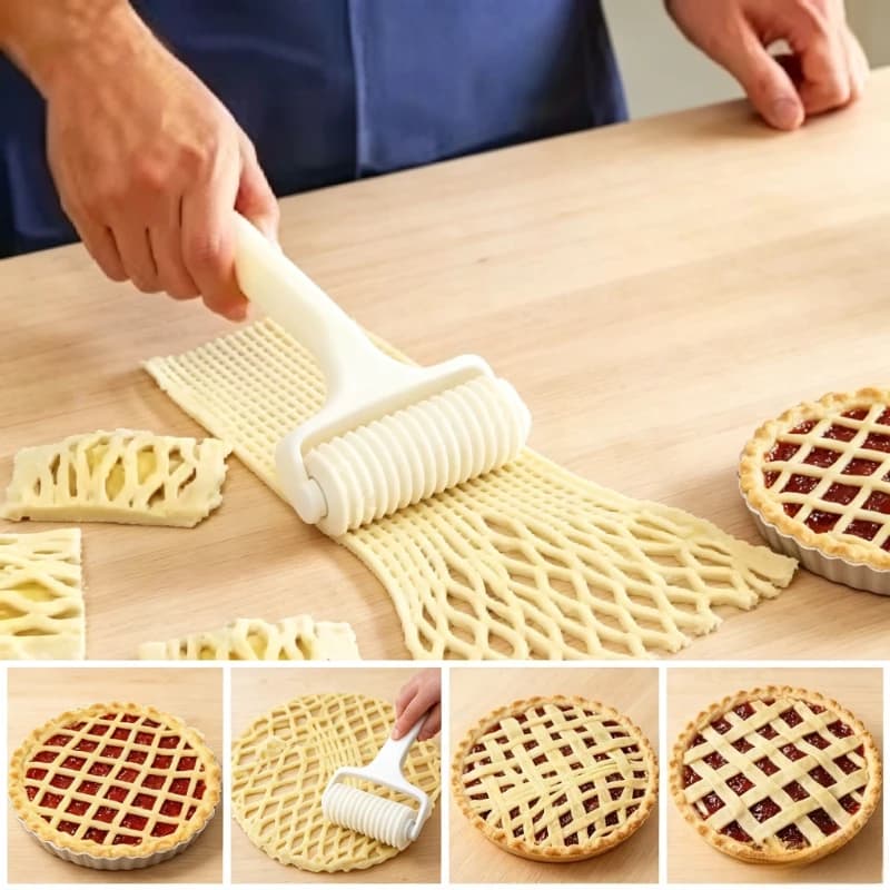 Rotella Tagliapizza Creativa, Rotella Tagliapasta a Rete per Pizza, Rotella per Wellington Steak, Utensili da Cucina per Pasticceria