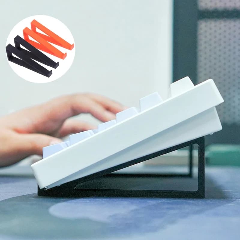1 pair of portable plastic keyboard with high support, raised keyboard with raised corner, monitor support, computer keyboard, convenient typing