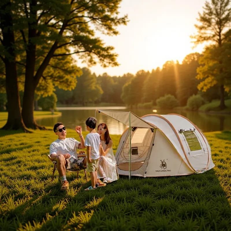 Thickened Outdoor Automatic Tents Portable Folding Quickly Set Up Waterproof Sunproof Camping Tent Tourism Nature Hike Tents