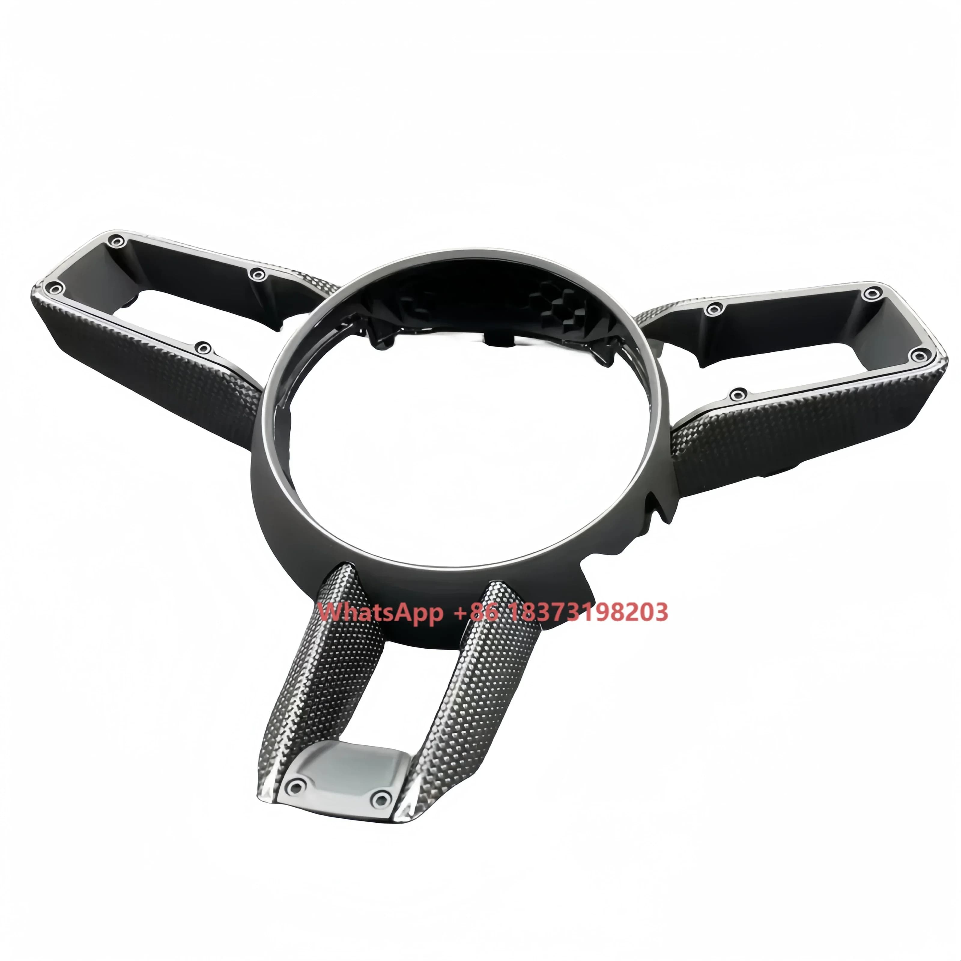 Per 911 992 Panamera Cayenne Macan, Rivestimento del Volante in Fibra di Carbonio, Nuovo Accessorio Auto, Copertura del Volante