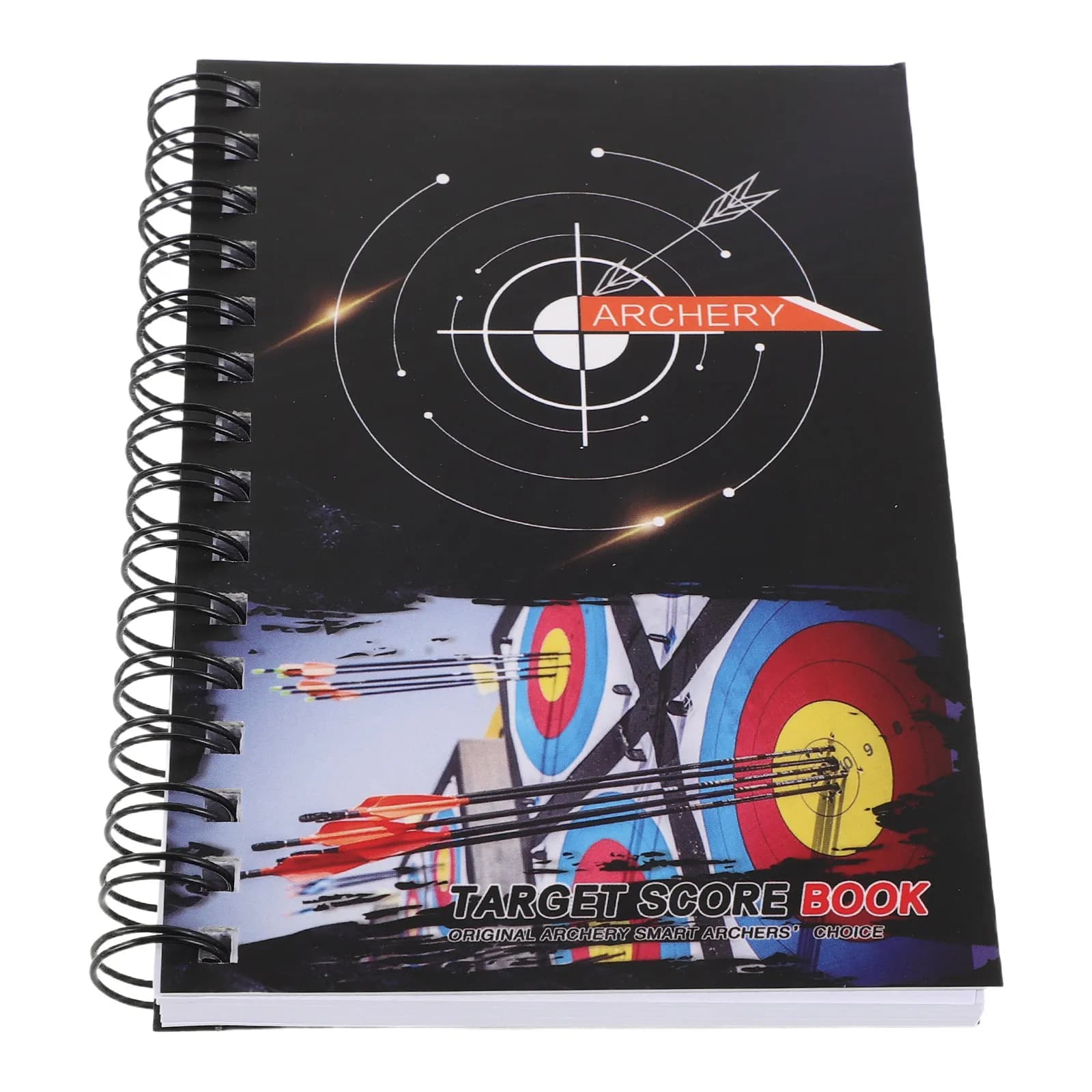 Quaderno per Tiro con l'Arco a Spirale, Diario Portatile per Pratica e Competizioni, Registro per Allenamento