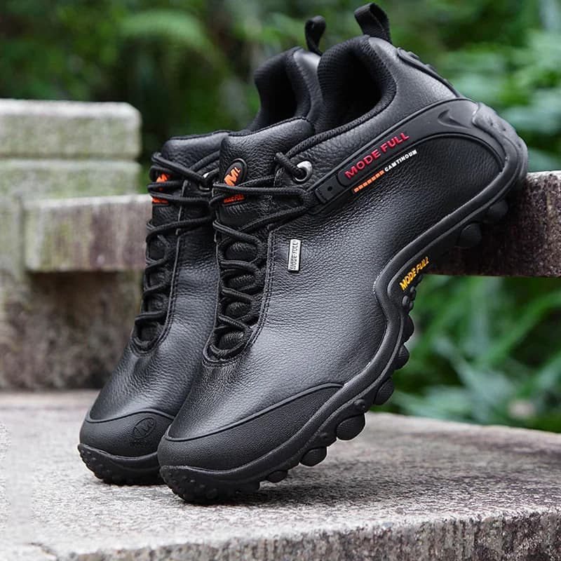 Pelle di mucca 2023 inverno uomo stivali da trekking donna Outdoor impermeabile trekking scarpe da neve arrampicata montagna caccia scarpe da ginnastica da passeggio
