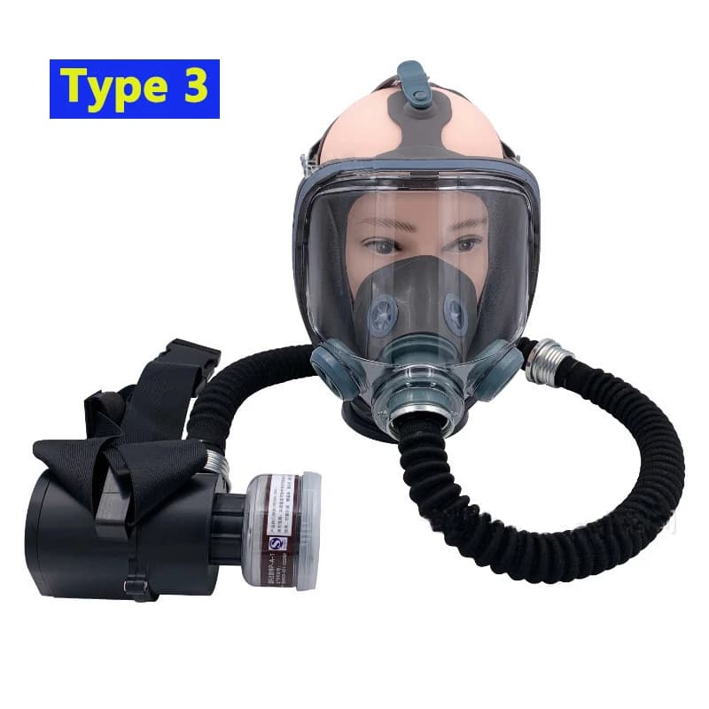 Fornitura d'aria elettrica portatile Full Face industria del lavoro vernice Anti-spruzzo maschera antigas antiparassitaria respiratore e accessorio per ventola