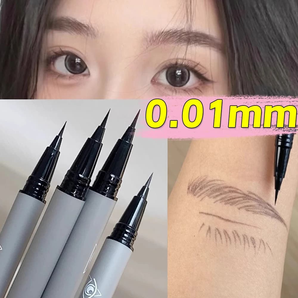 0.01 mm ultrafine eyebrow pencil to outline shadows Eyebags Long-lasting waterproof liquid eyebrow pencil Cosmetics for makeup
