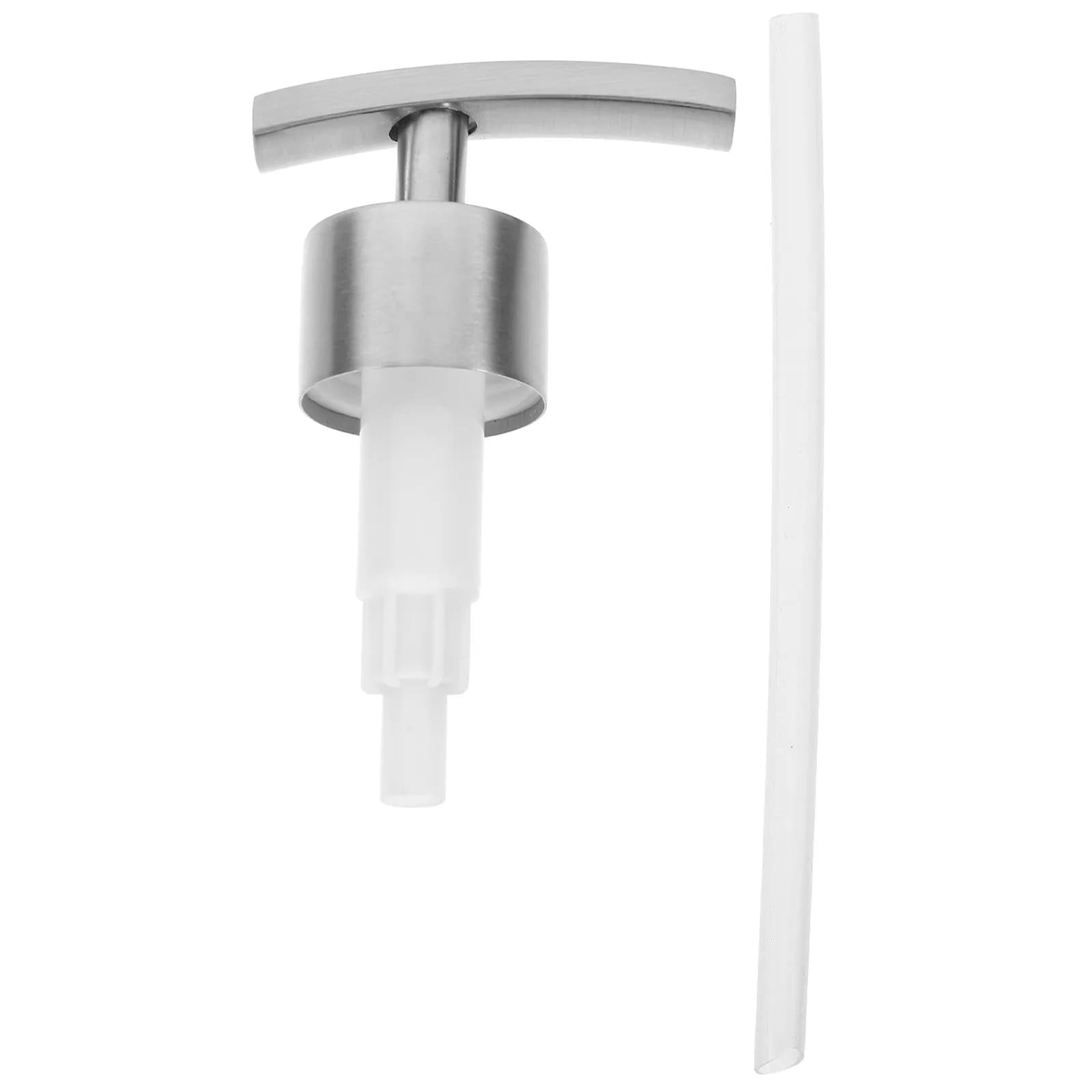 Pompa Dosatrice in Acciaio Inox per Dispenser di Lozioni, Ricambio per Bottiglie di Shampoo, Sapone Liquido e Balsamo, 25 Cm