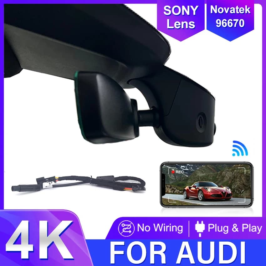New! Wifi Dash Cam Car DVR for Audi a3 a4 a5 a6 a7 a7 q2 q5 q7 q8 s3 s5 s6 s7 s7 s8 rs3 rs5 rs7 t b5 b6 b7 b8 b9 8v 8p