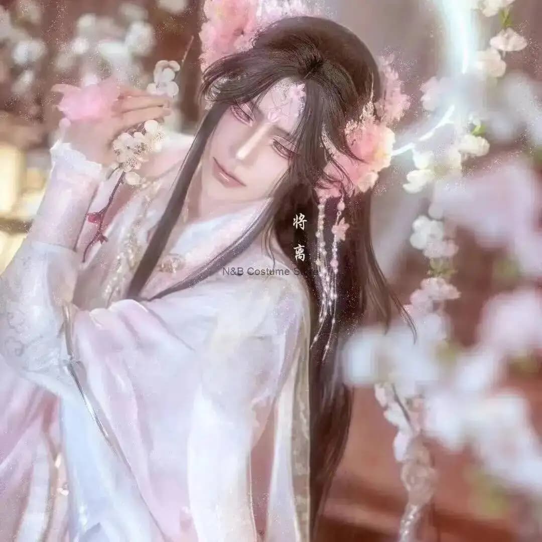 Nuovo Fiore Dio Xie Lian Costume Cosplay Tian Guan Ci Fu/Tumba Robbing Jie Yuhua Cos | Costume da spettacolo in stile antico