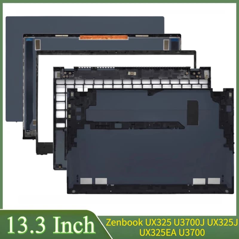 13.3 "Ciano Nuovo Per Zenbook UX325 U3700J UX325J UX325EA U3700 LCD Del Computer Portatile Della Copertura Posteriore Lunetta Anteriore Palmrest Inferiore Della Cassa Cerniere