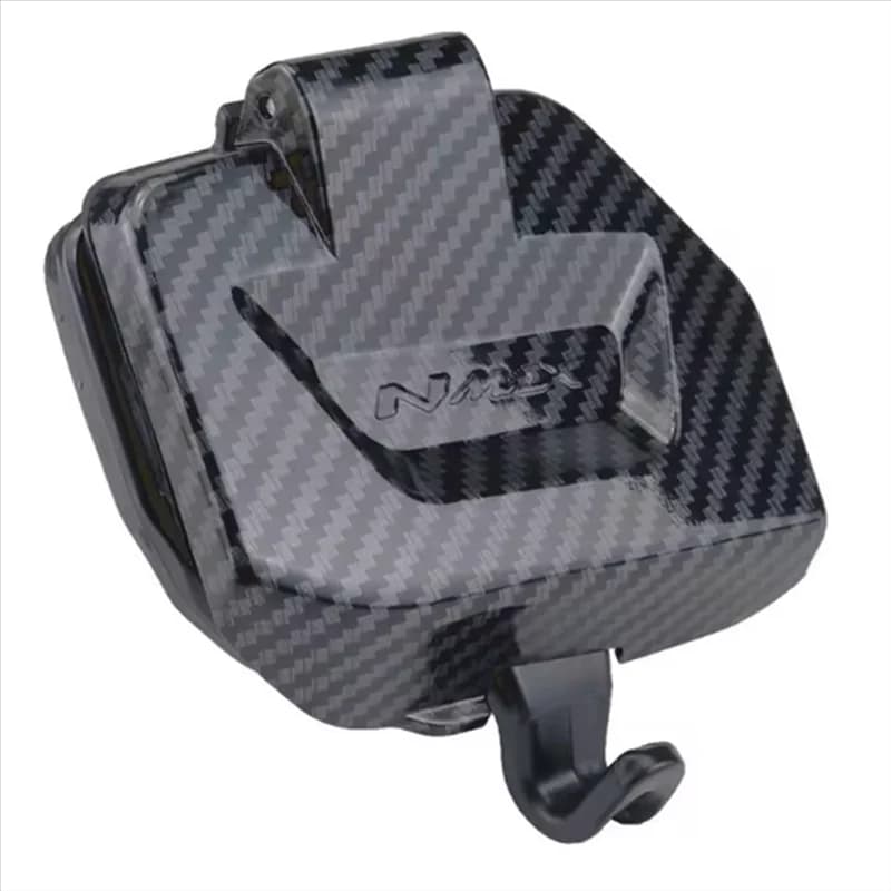 Cassetta degli attrezzi per moto Coperchio di copertura di stoccaggio Modello in fibra di carbonio Design impermeabile Tasca laterale per NMAX V3 NMAX155 2025 NMAX