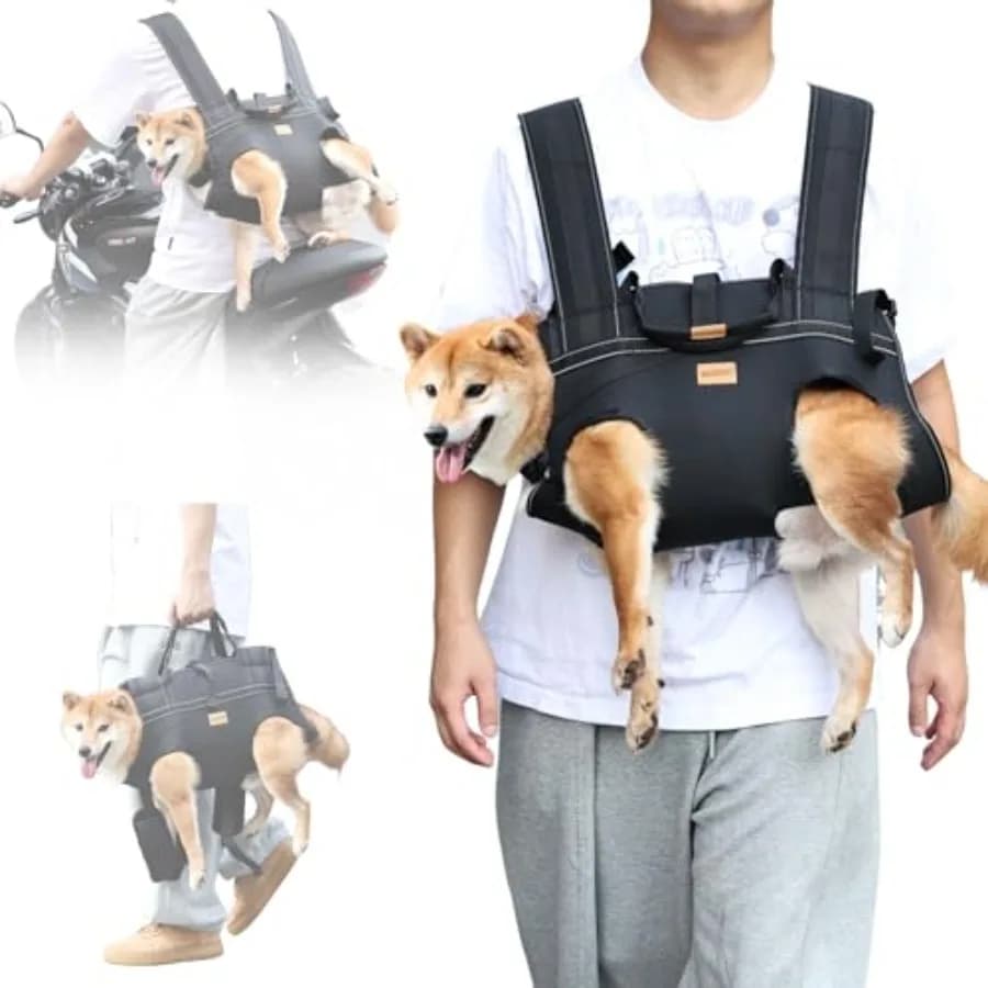 Zaino Imbracatura di Sollevamento per Cani di Taglia Grande, Imbracatura Completa con Maniglia, Ideale per Lesioni Articolari e Artrite