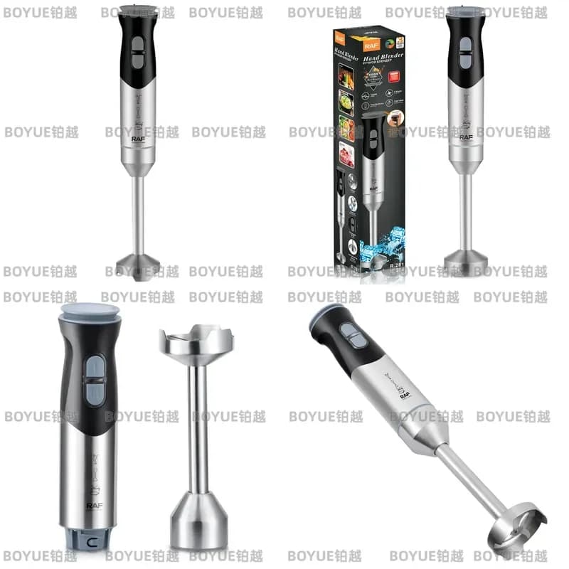 Portable Handheld Electric Mixer Stainless Steel Kitchen Cooking Stick Blender Household EU Standard Immersion Hand Blender