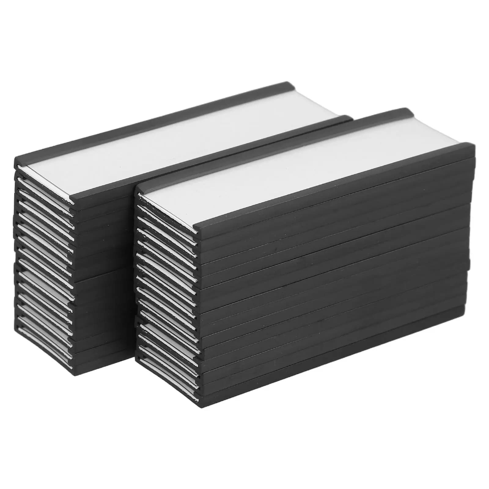 30 Pezzi Porta Carte Magnetici, Clip per Etichette Magnetiche per Armadietti, Scaffali, Cassette degli Attrezzi, Organizzatori Industriali