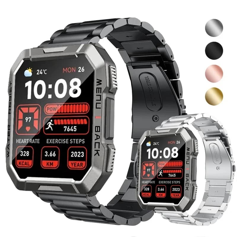 Cinturino per orologio per cinturino in acciaio inossidabile Blackview W60 Smartwatch per cinturino Correa in metallo Blackview W60