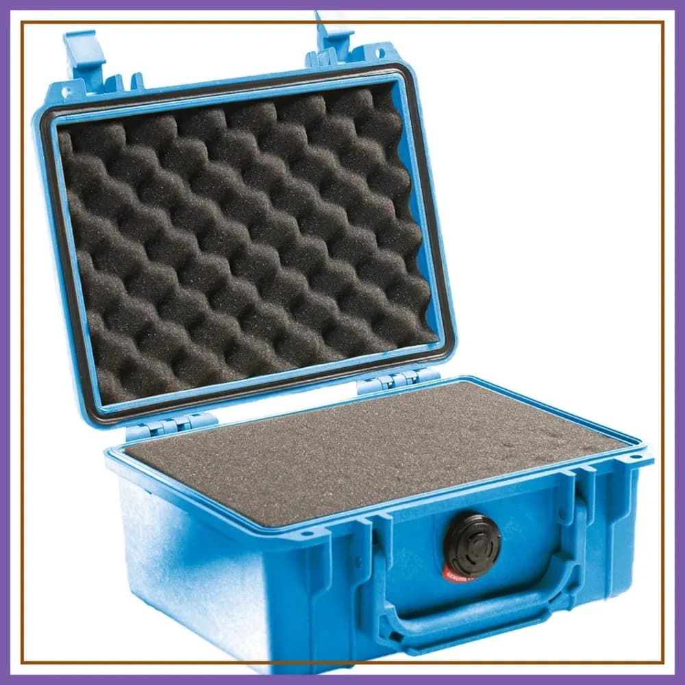 Valigia Pelican 1150 con Schiuma (Blu) - Contenitore Protettivo Rigido Impermeabile