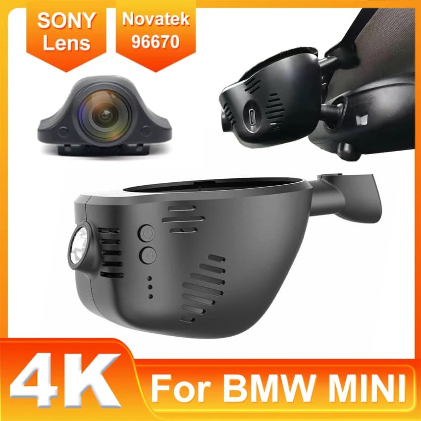 Plug and play Dashcam For BMW MINI Countryman Cooper S F56 One 2013-2022 Dash Cam UHD 2160P Car recorder DVR Night vision