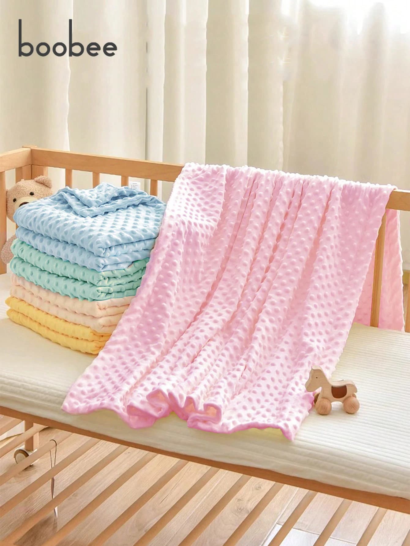 1 pezzo di coperta a cuffia super morbida e scozzese: adatta per coperte, trapunta, coperta di copertura, adatta per la primavera, l'autunno e l'inverno, regalo perfetto per la baby shower per i bambini.