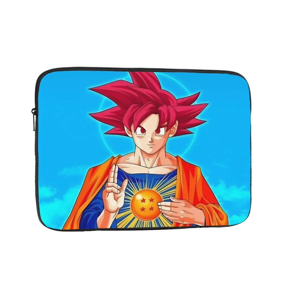 Custodia Antiurto 12" 13" 15" 17" per Laptop, Borsa a Maniche per Notebook con Design Jesus Goku DBZ Meme, per Uomo e Donna, Compatibile con Macbook Air Pro