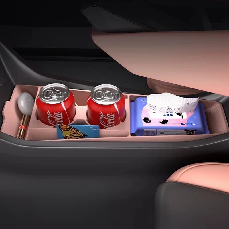 Center Console Bottom Layer Storage Organizer Box, Interior Decoration Accessories for BYD Seagull 2025