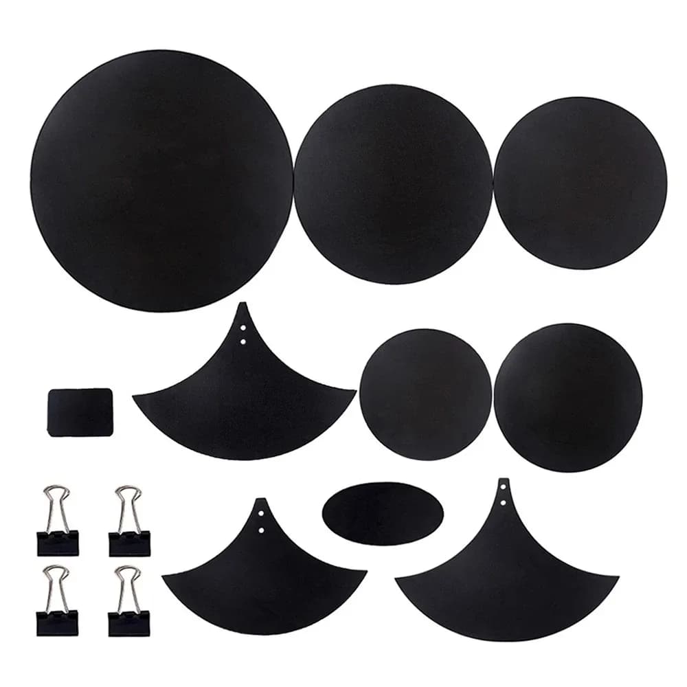 Set da 14 Pezzi di Pad Silenziatori per Batteria, in Gomma Espansa, per Pratica di Batteria, Pad Silenziatore per Piatti, per Batteria Jazz, Rullante, Elettronica e per Esercizi