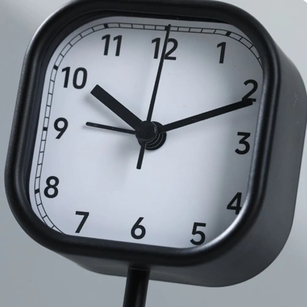 Orologio da tavolo con cassa in metallo, orologio da tavolo vintage resistente alle cadute, base stabile, resistente all'usura, sveglia da comodino