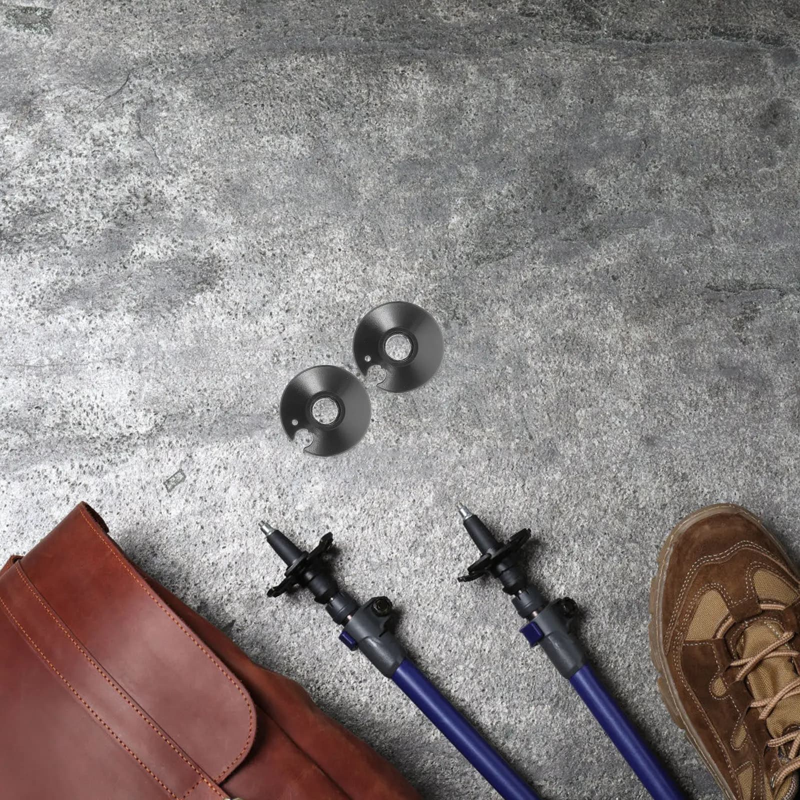 Set di 4 Accessori per Bastoncini da Trekking, Cuscinetti Antiscivolo per Bastoni da Escursionismo, Canne da Passeggio, Materiale Resistente all'Usura e Durevole