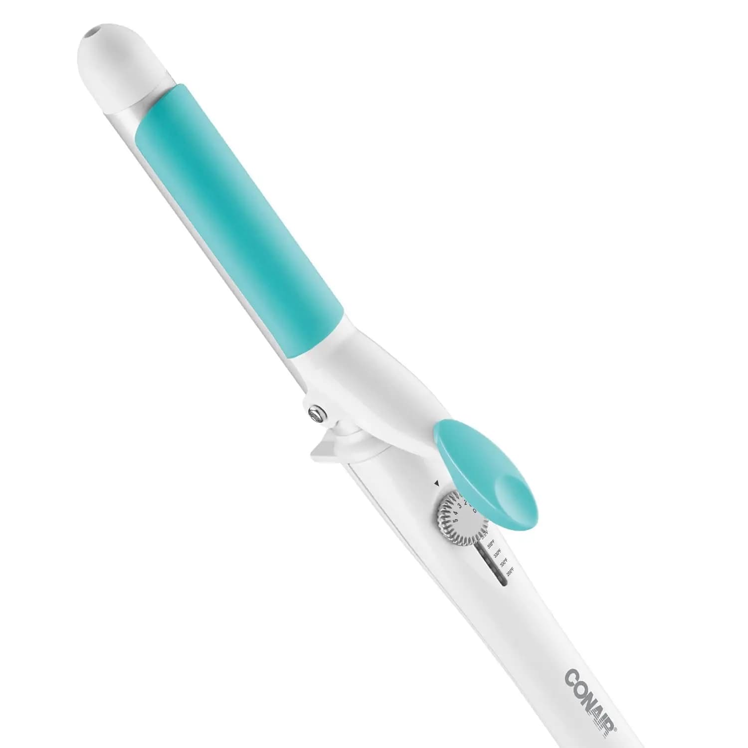 1 inch curling iron for fine hair with silicone clip, delicate heat settings for classic curls on all hair lengths