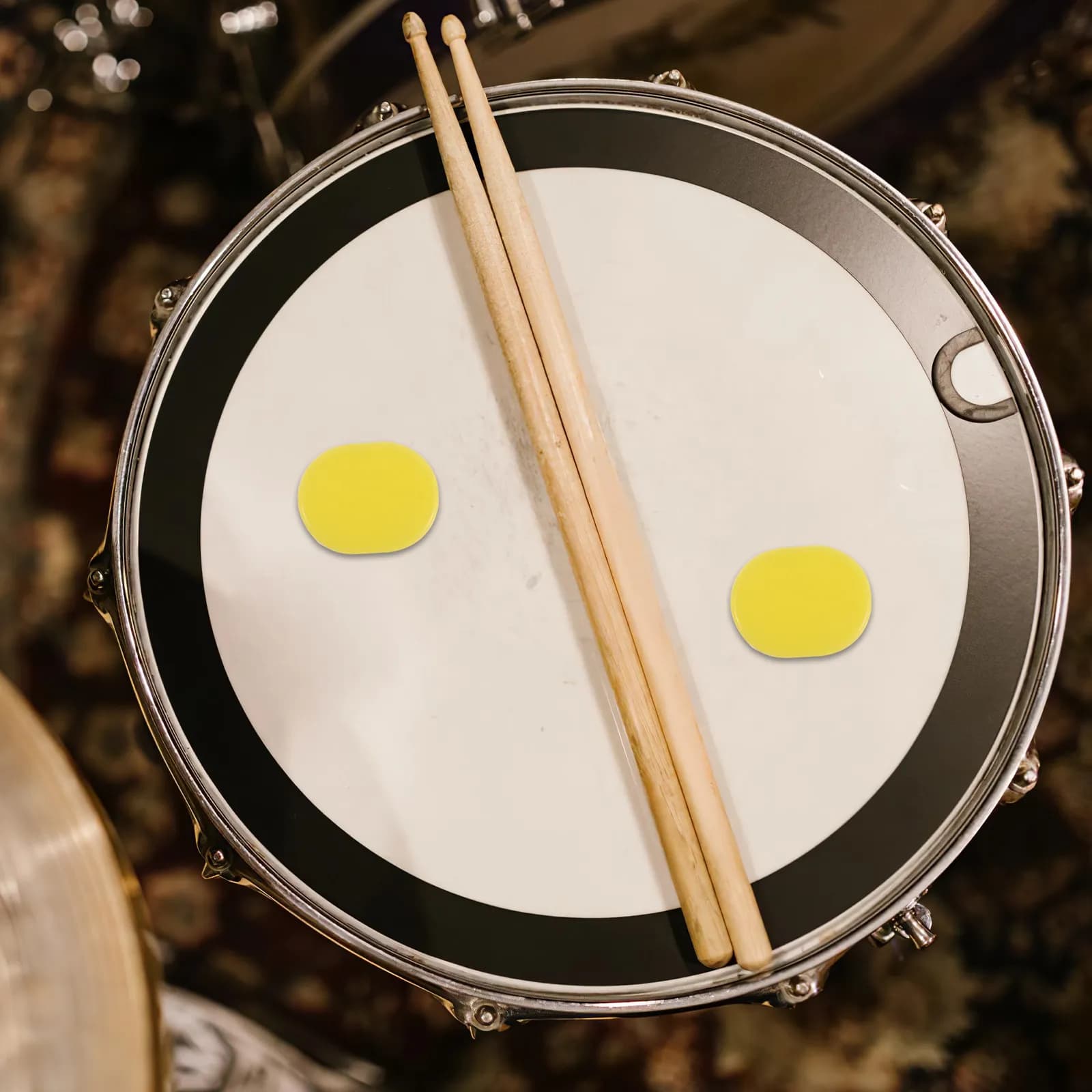 12 Pezzi Smorzatori in Silicone per Batteria per la Riduzione del Rumore - Kit di Pad Adesivi Silenziosi per Pratica di Batteria