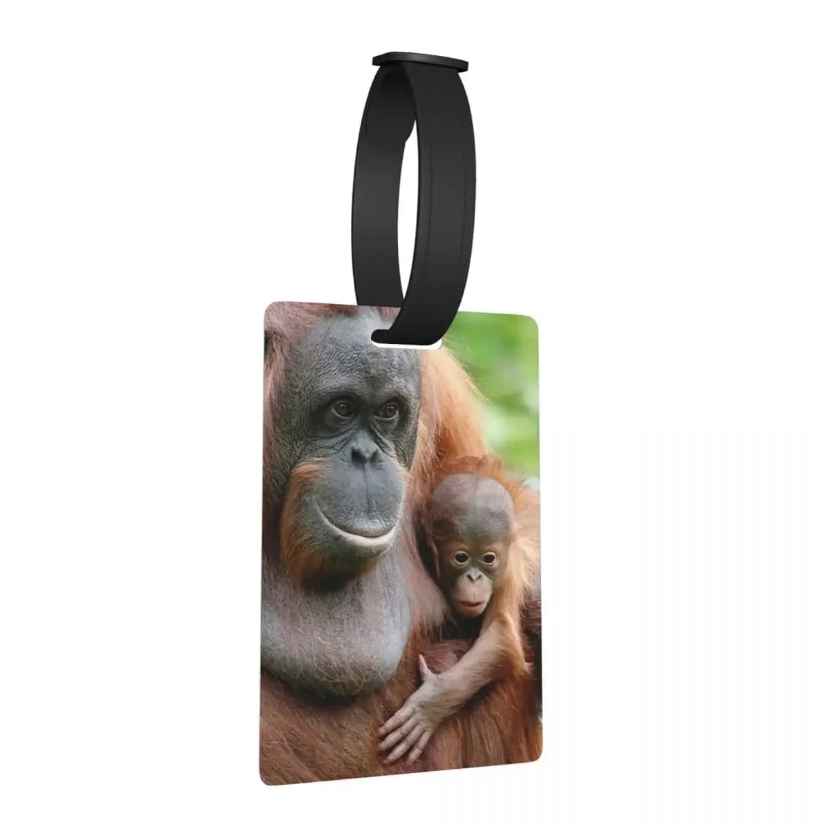 OrangUtan 003 Etichette per bagagli Accessori per valigie Viaggi Bagagli portatili Etichetta d'imbarco Porta etichette ID Nome Indirizzo