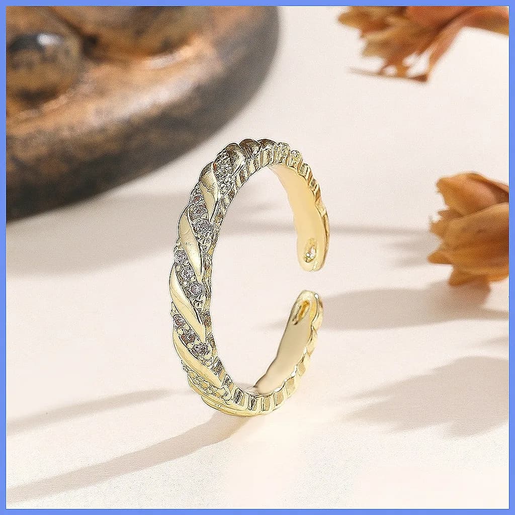 Nuovo Anello Apribile per Donne, Anello con Diamante per Dito Indice, Stile Trendy e Moderno, Vendita all'Ingrosso