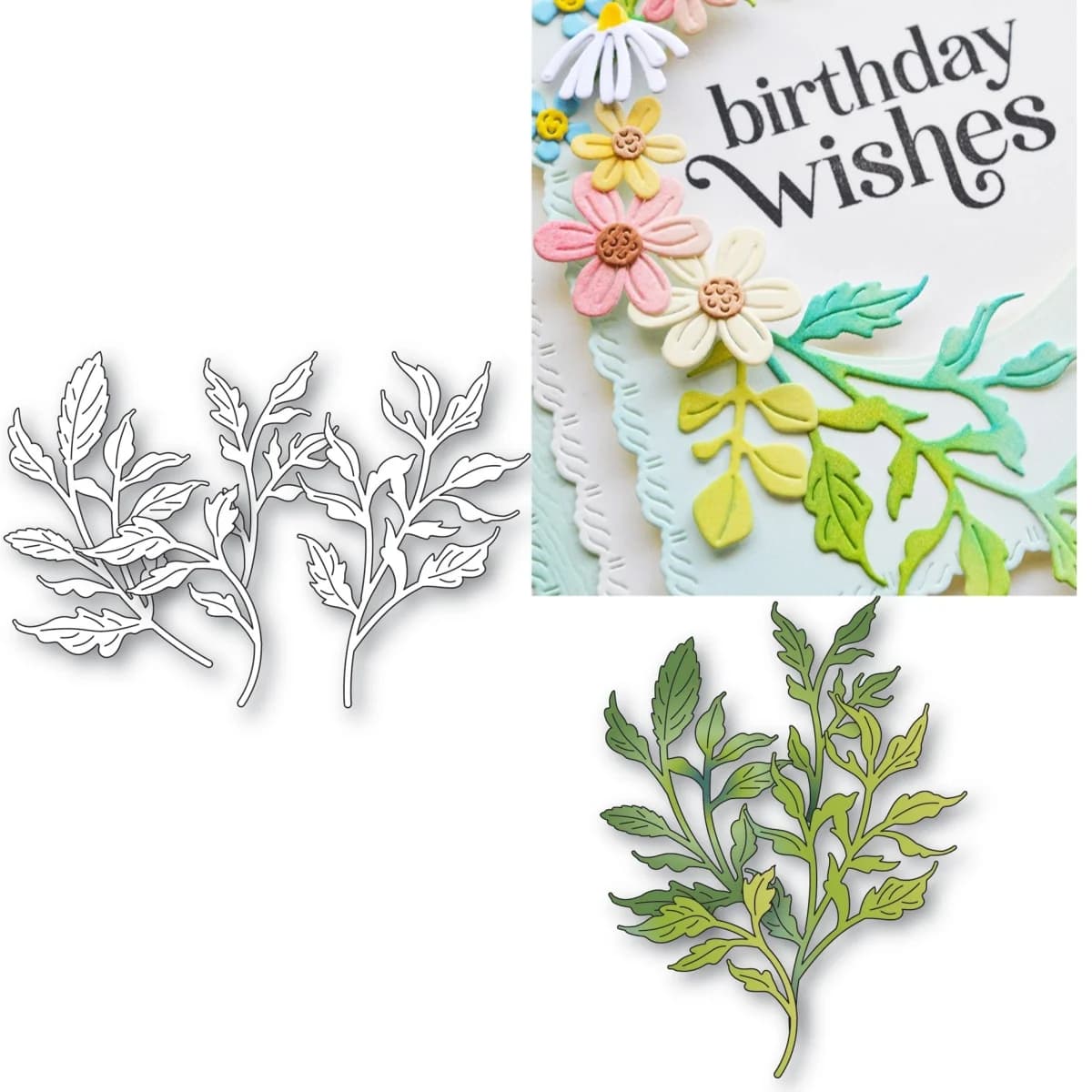 Fustelle in metallo a forma di foglie selvatiche per la creazione fai da te di biglietti, scrapbook, album in carta goffrata, forniture per artigianato e decorazioni