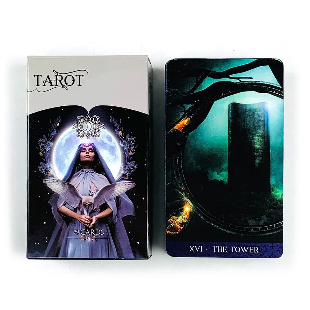Carte dei tarocchi Famiglia Tempo libero Festa Raccolta degli amici Gioco da tavolo Carte del mazzo Oracle, ideale per divinazione, meditazione e regali
