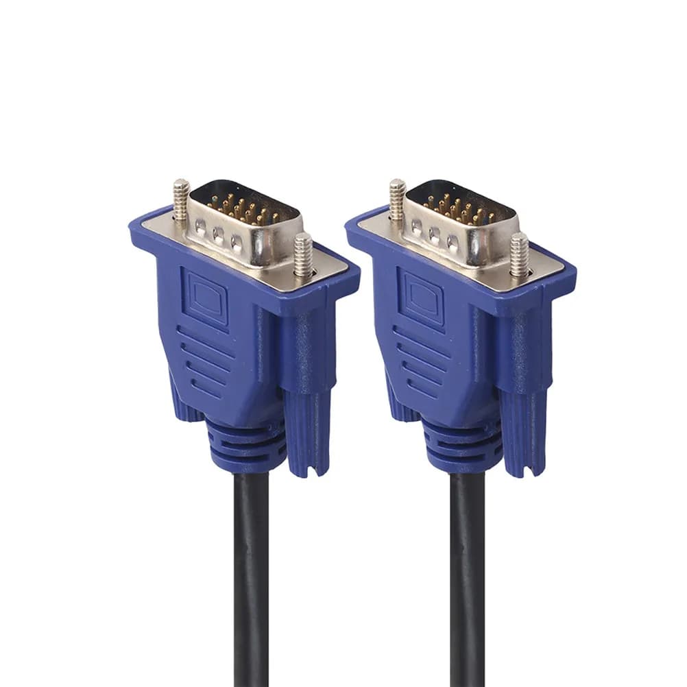 Cavo VGA da 3 Metri Maschio a Maschio con Connettori Placcati Argento e Nucleo in Ferrite per Computer, PC, HDTV, Proiettore, Monitor, Display Video