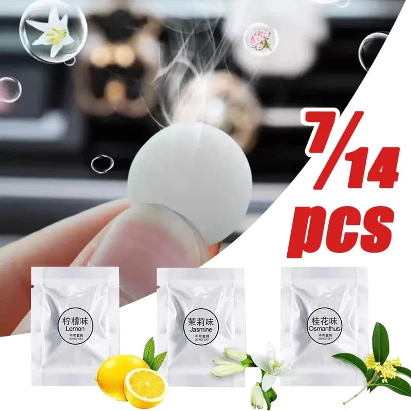7/14 pz. Ricariche Solido Profumato per Deodorante Auto, Diffusore di Fragranze per Bocchette Aria, Purificatore d'Aria, Posacenere