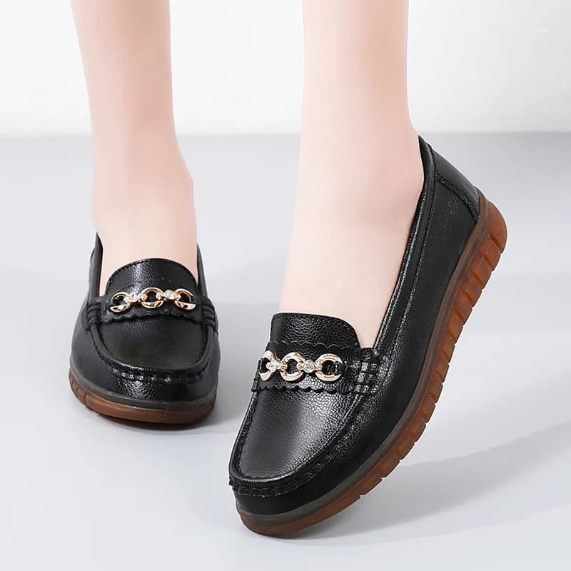 Scarpe Casual da donna con punta tonda mocassini Slip-on femminili di marca di lusso scarpe basse da donna scarpe firmate Sneakers da donna Chaussure Femme