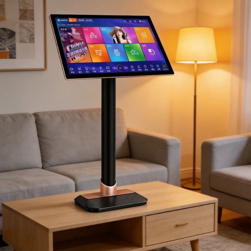 Macchina per Karaoke con Sistema Vocale Duale, Schermo Touch Capacitivo, Set Audio All-in-One per KTV Domestico, Supporto in Inglese