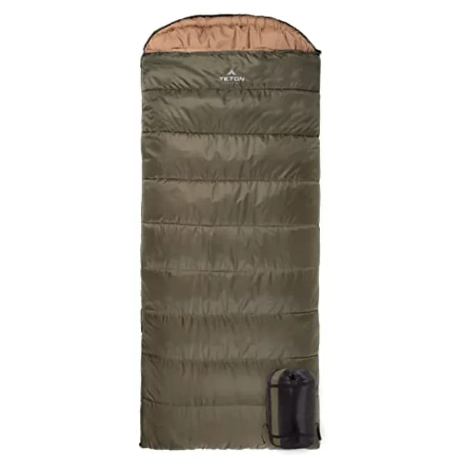 Sacco a pelo per la stagione del campeggio, per adulti e bambini, con rivestimento in poliestere e isolamento termico, nero, calore per tutte le stagioni fino a -25F/-20F