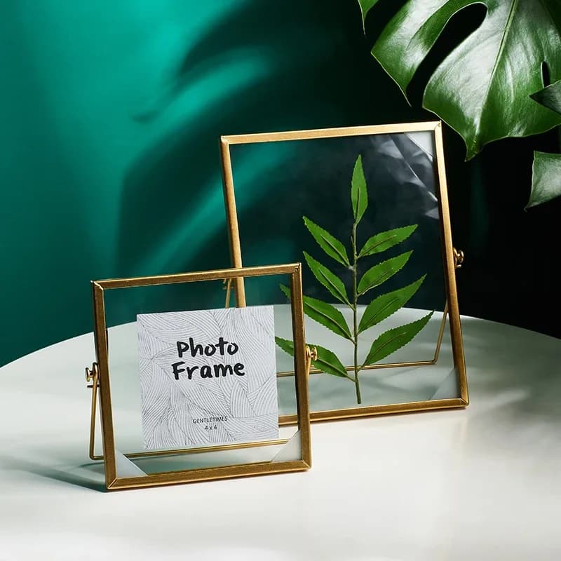 Gold Gift Frames Poster Art Painting Luxury Display Shadow Box Frames Bedroom Door Retratos Living Decor
