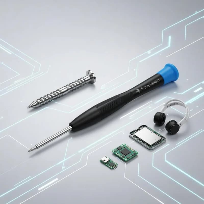 Set di Cacciaviti di Precisione Magnetici Mini per Riparazione di Telefoni, Laptop, Orologi e Fotocamere con Cappuccio Rotante a 360 Gradi