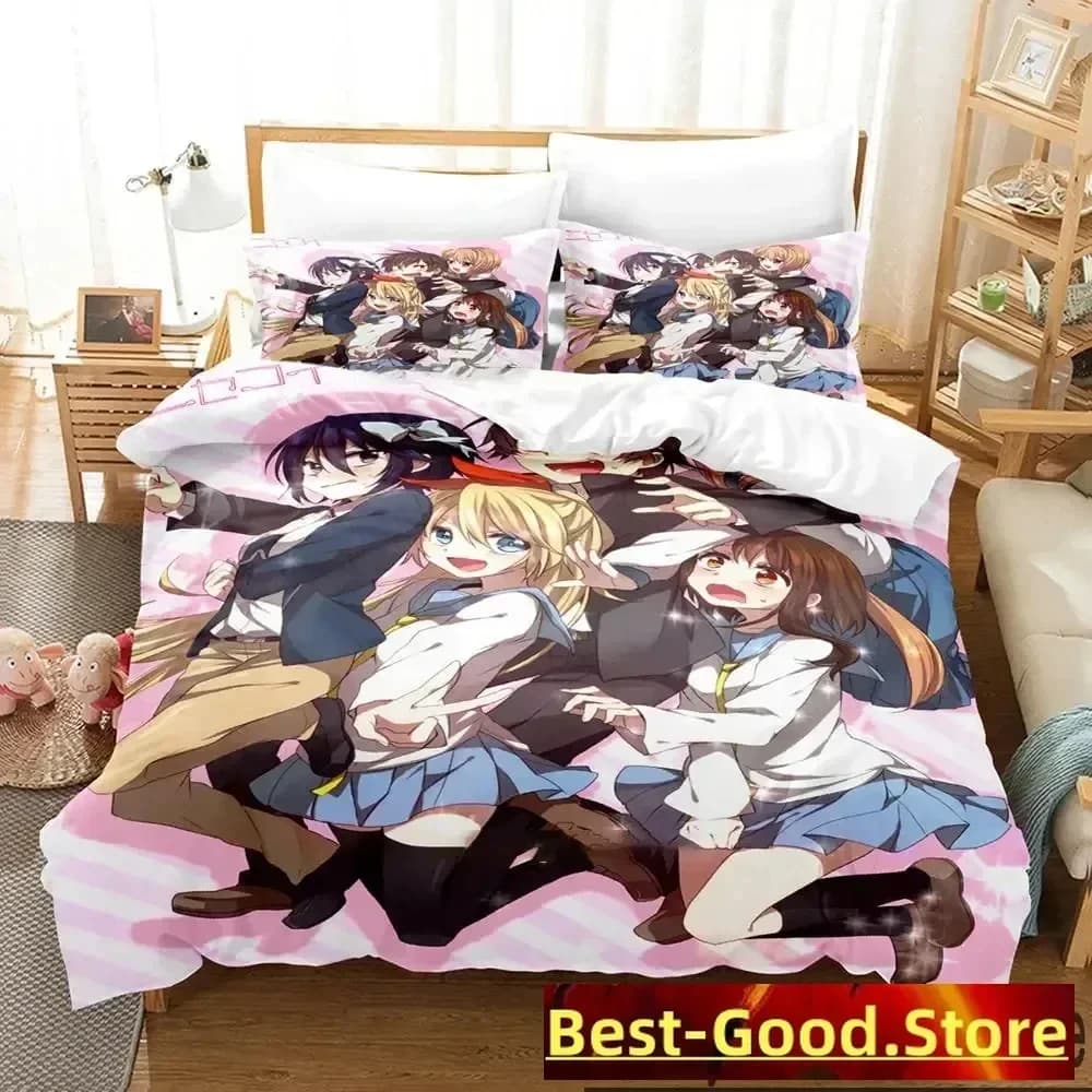 3D Anime Nisekoi False Love Set biancheria da letto Copripiumino Completo Queen King Size Federa Letto Stampato Aldult Camera da letto per bambini Singolo Twin