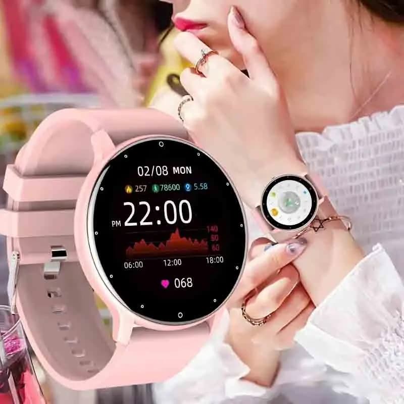 HD Full Touch Women Smart Watch Men Lady Sport Fitness Smartwatch Sleep Heart Rate Monitor Waterproof Watches For IOS Android