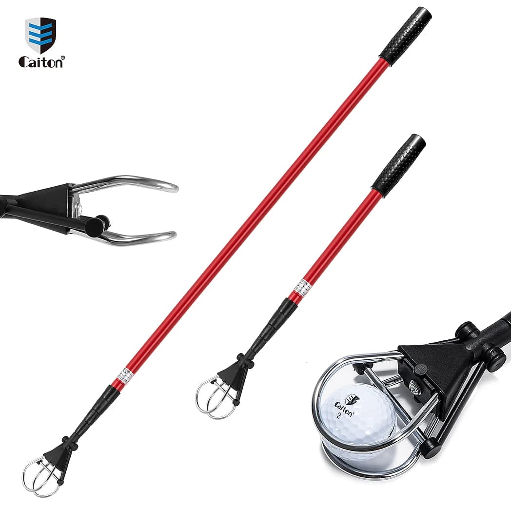 Caiton Golf Ball Retriever, albero telescopico in alluminio, leggero e durevole, recuperare facilmente le palline, risparmia tempo e goditi il golf