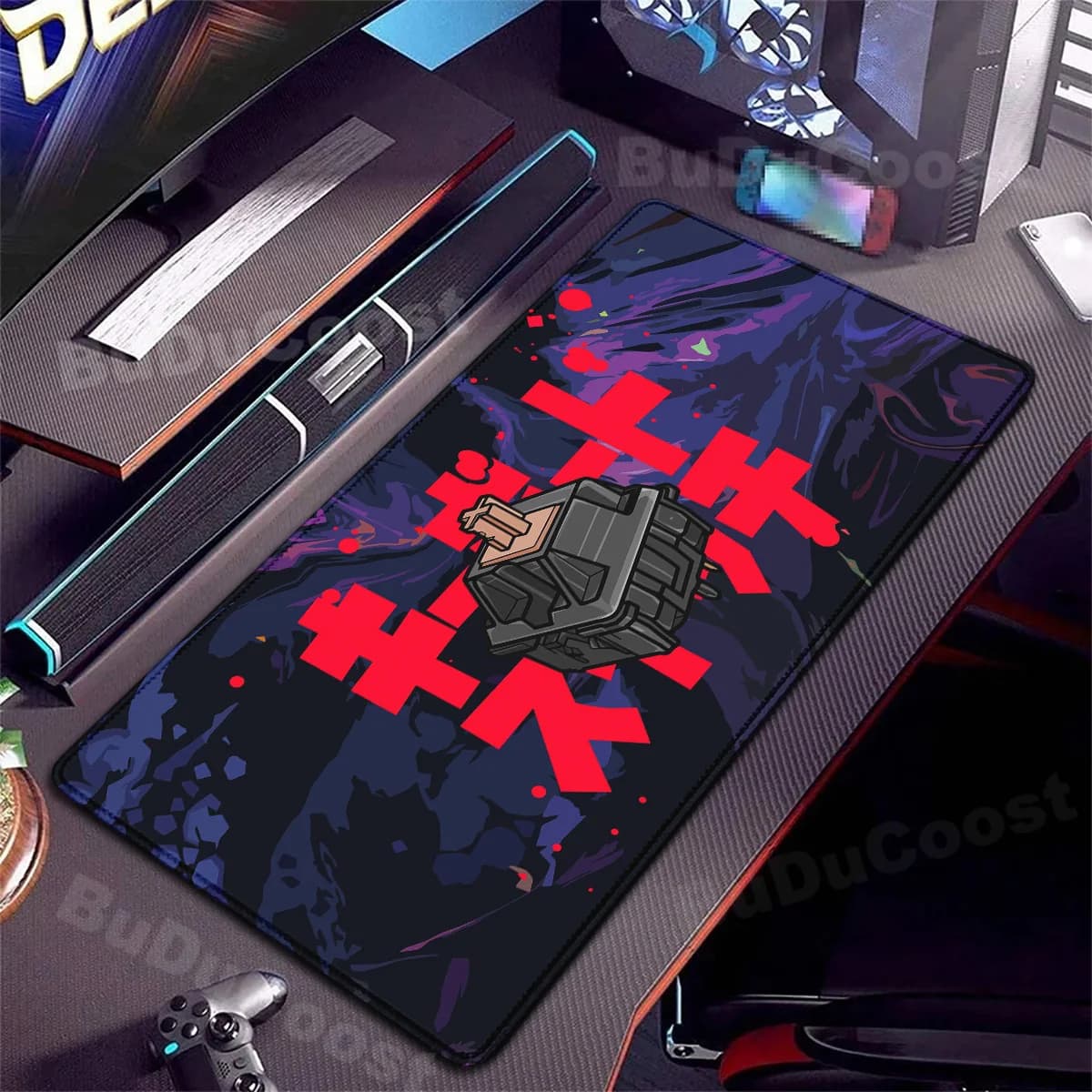Interruttore Tappetino per mouse giapponese Sushi HD Tappetino per tastiera da gioco Tappetino protettivo Xxl Accessori da gioco per computer Tappetino per mouse in gomma E-sport