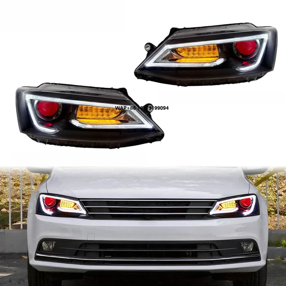 Fari anteriori Jetta 2012-2018: Lenti LED potenziate, accessori auto, bestseller, Plug & Play, DRL
