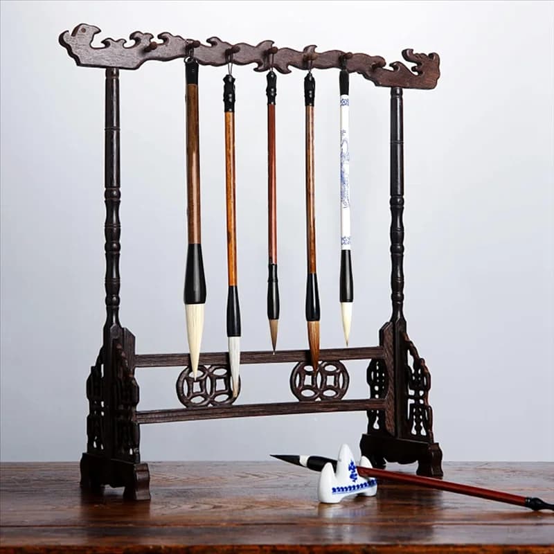 Chinese Calligraphy Brushes Set Kit 15Pcs Chinese Writing Brushes Set With Bamboo Pen Holder Japanese Painting Ink Brushes