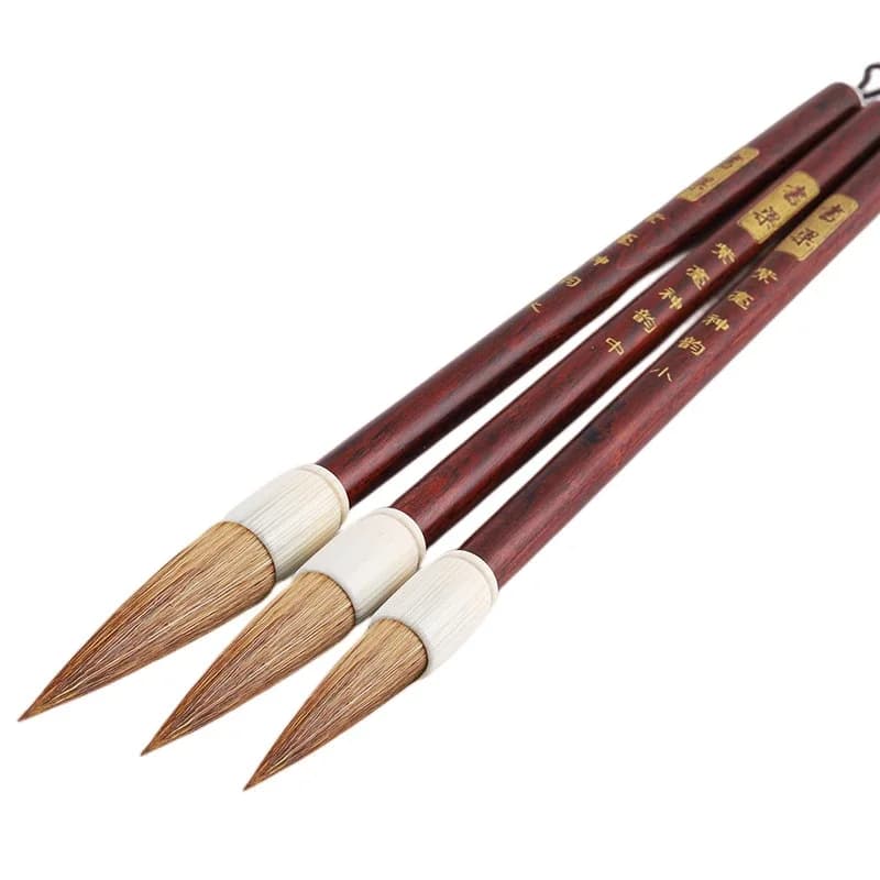 Wolf Rabbit Multiple Hair Brush Beginner Regular Script Running Script Brush Pen Chinese Calligraphy Set Cadernos De Caligrafia
