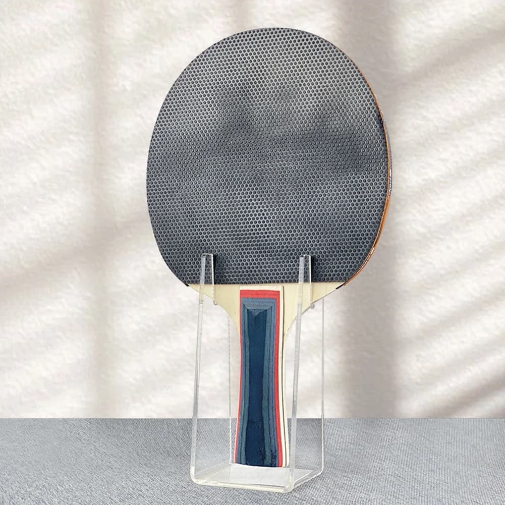 4PCS Supporto per mazza da ping pong Gewo 4PCS Espositore 13x6.3x6cm Supporto per racchetta in acrilico adatto per accessori per negozi sportivi
