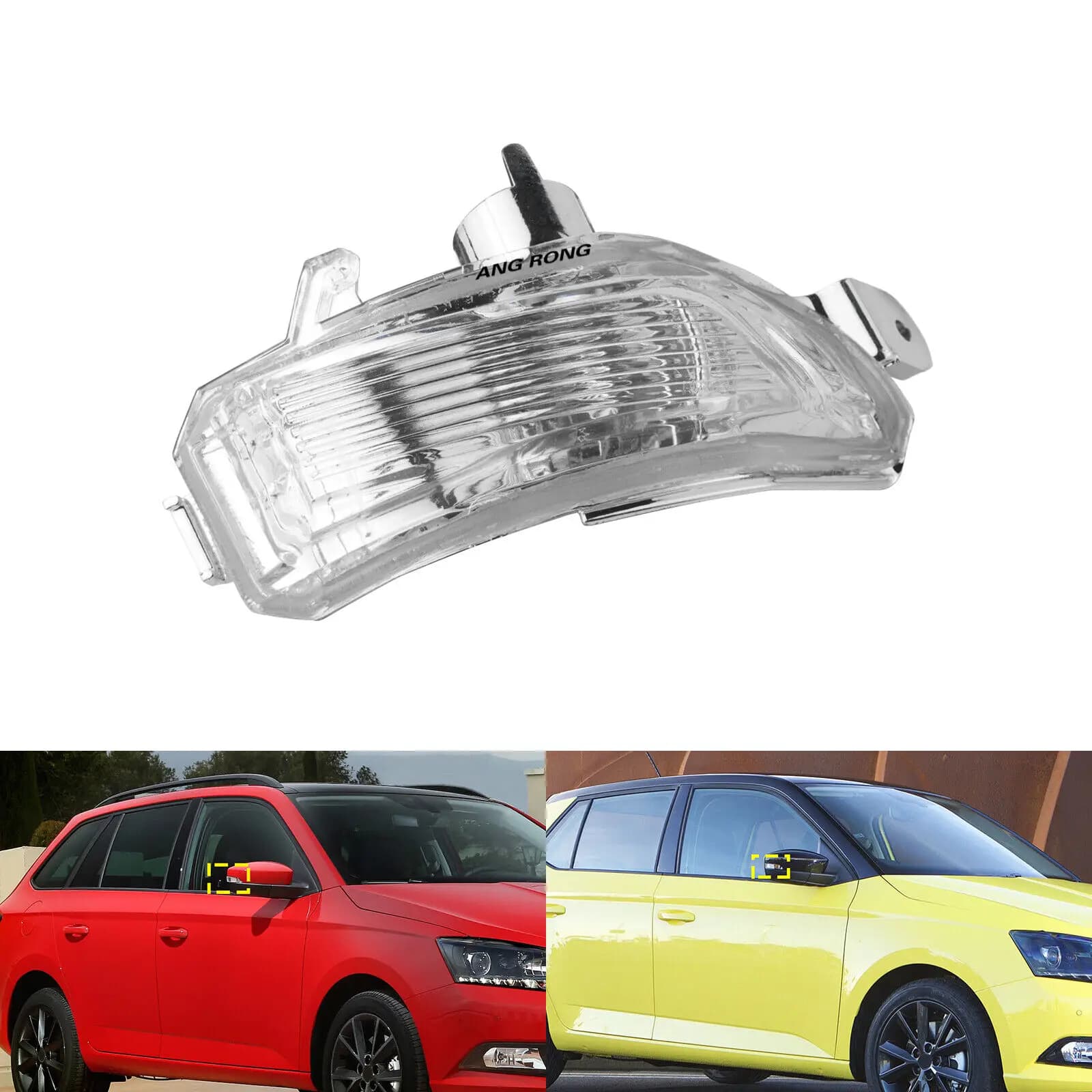Per Skoda Fabia MK3 2014-18 Indicatore luminoso non LED per specchietto retrovisore esterno destro