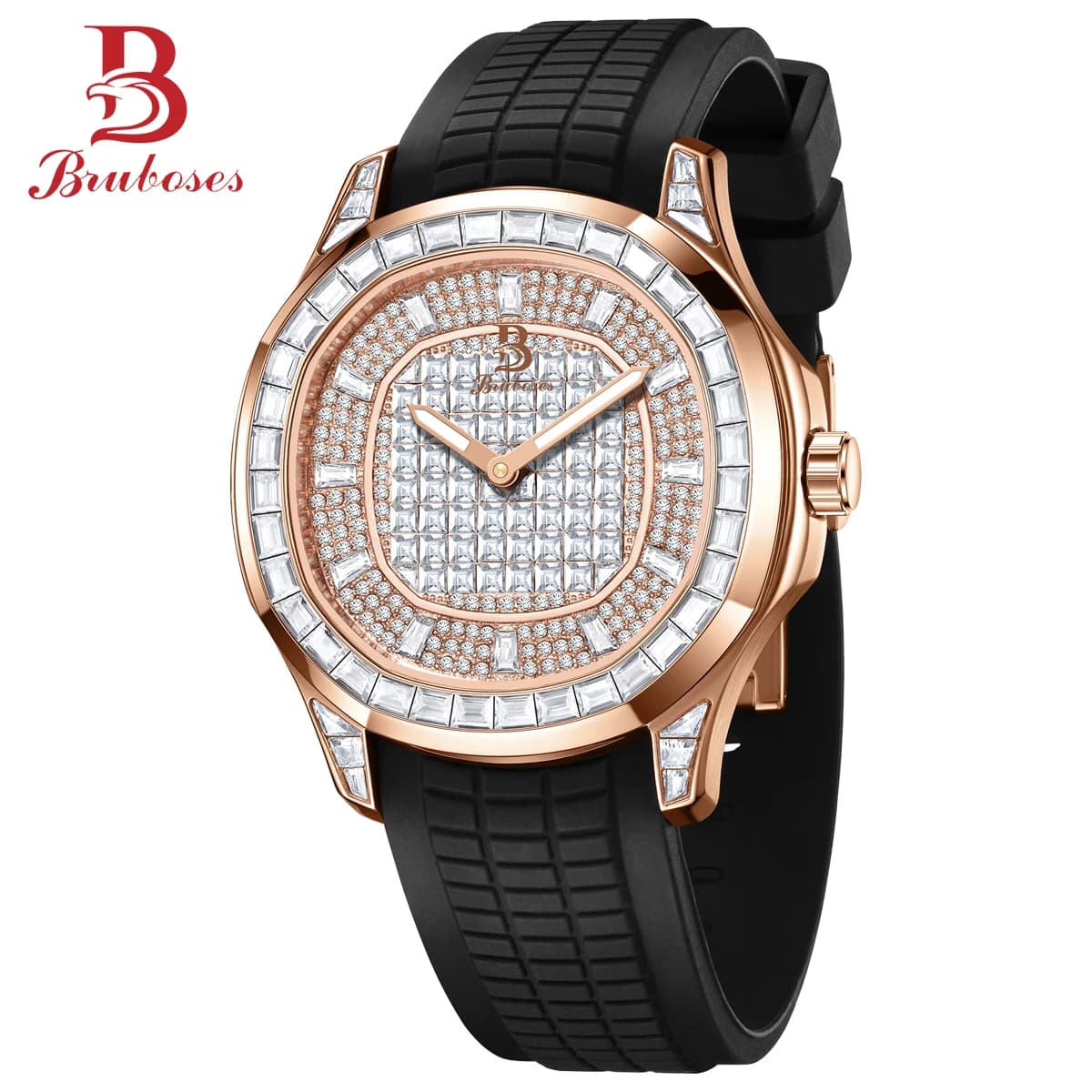 Orologio meccanico automatico per uomo donna BRUBOSES originale 5ATM impermeabile orologi da polso maschili da lavoro di lusso Relogio Masculino