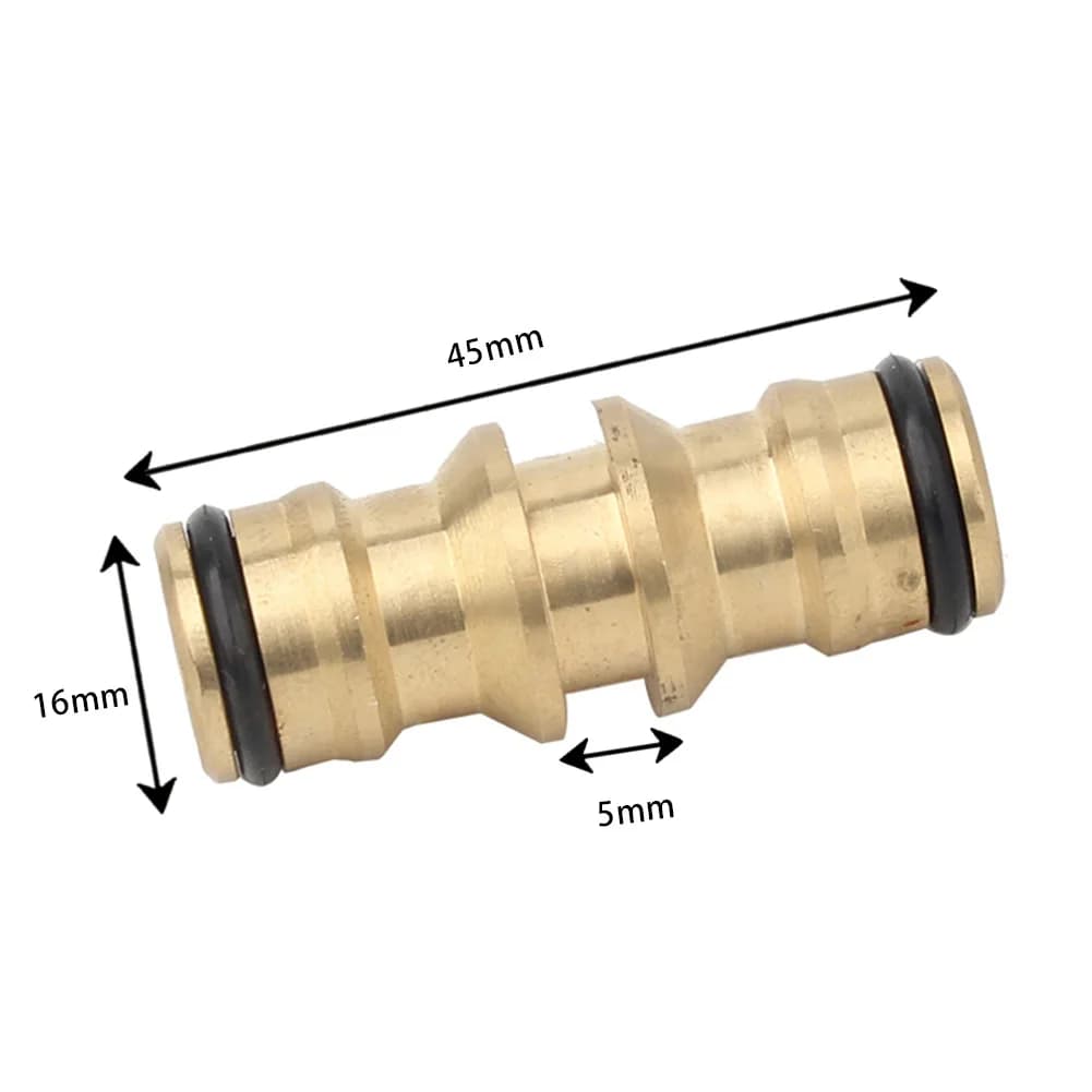 Connettore per tubo da giardino a 2 vie Accoppiatore per falegnameria Rubinetto per tubo dell'acqua per irrigazione Riparazione di tubi dell'acqua maschili Forniture per irrigazione da giardino