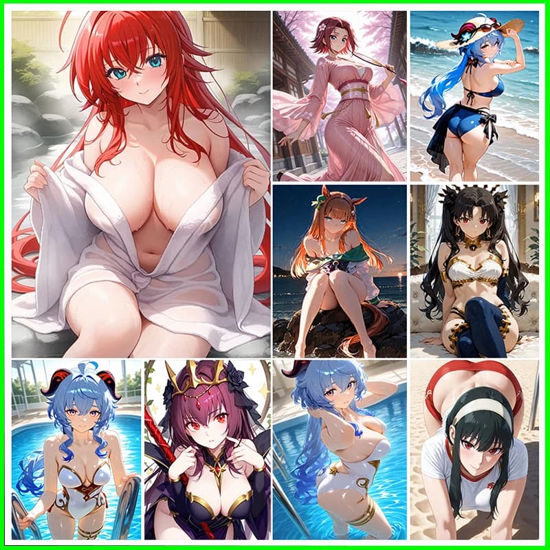 Moglie collezione di carte carte ragazzo gioco giocattolo gioco da tavolo regalo di compleanno Anime fai da te Ubuyashiki Nichik Miku Nami Boa carta lucida premium